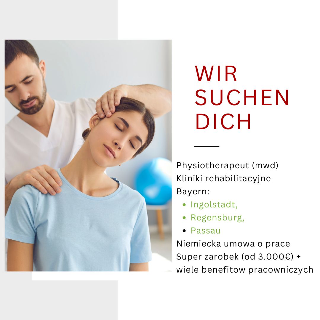 Fizjoterapeuto jest praca klinika rehabilitacyjna w Niemczech