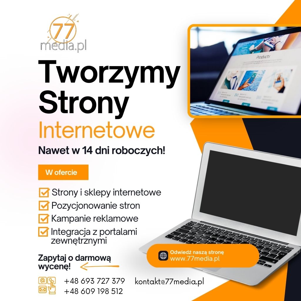 Twoja strona internetowa gotowa już w 14 dni, zapytaj o darmową wycenę